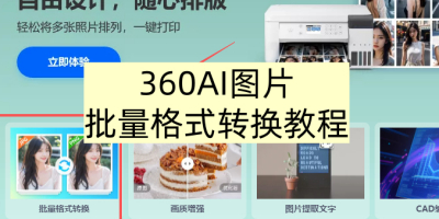 360AIͼƬ��ô������ʽת��_360AIͼƬ������ʽת���̳�